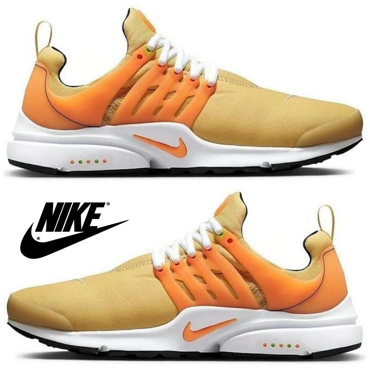 Nike Air Presto Running Sneakers Mens Athletic Comfort Casual Shoes Orange White - Orange, Manufacturer: Sesame/White/Black/Bright Mandarin