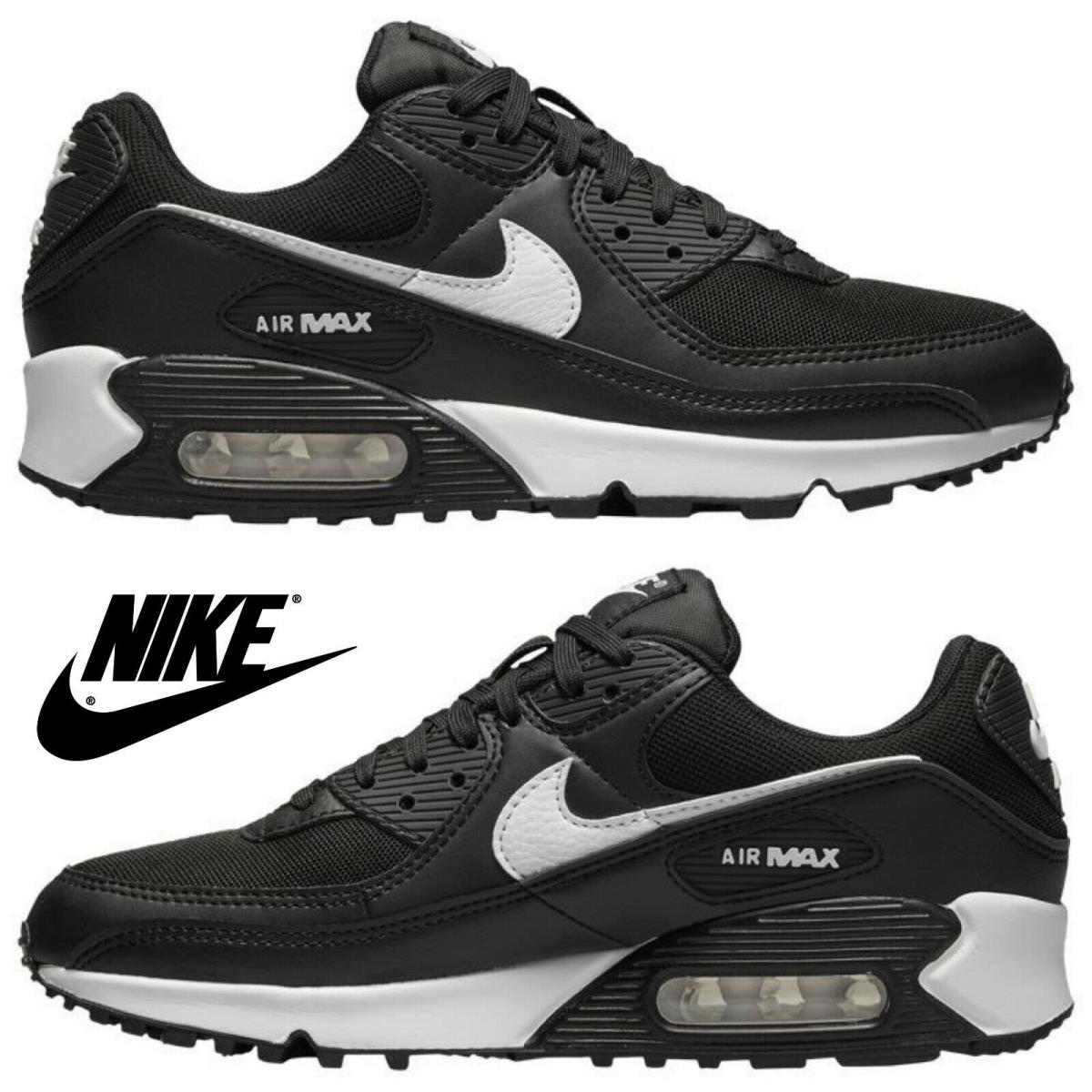 Nike Air Max 90 Women s Sneakers Casual Shoes Premium Running Sport Gym Black
