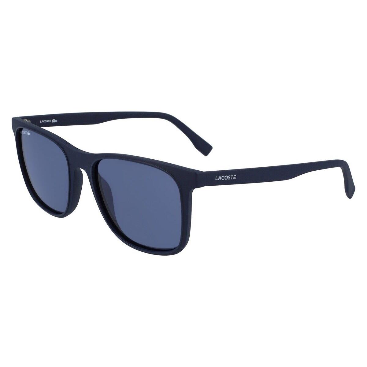 Lacoste L882S Sunglasses Men Blue Rectangle 55mm