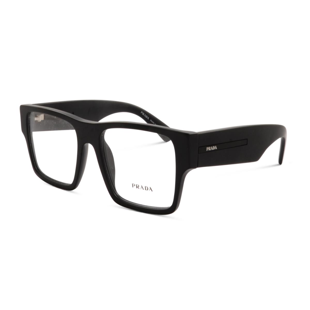 Prada Eyeglasses Vpr A08 12P-1O1 52-18 140 Matte Black Frames W/wide Temples - Frame: Matte Black