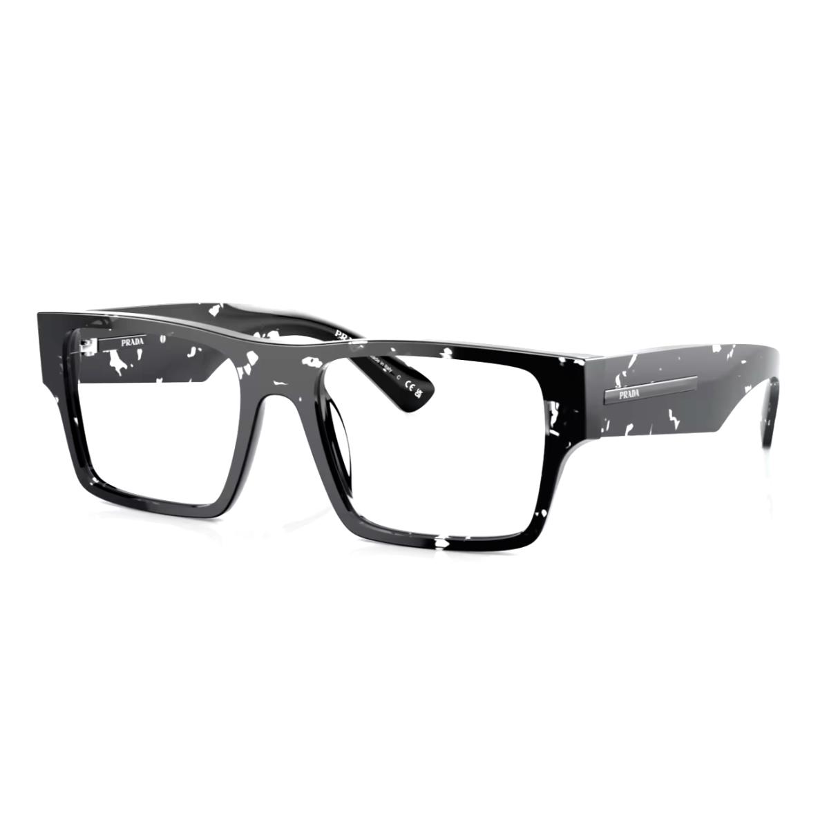 Prada Eyeglasses Vpr A08 15O-1O1 52-18 140 Black Havana Transparent Frames - Frame: Black Havana Transparent