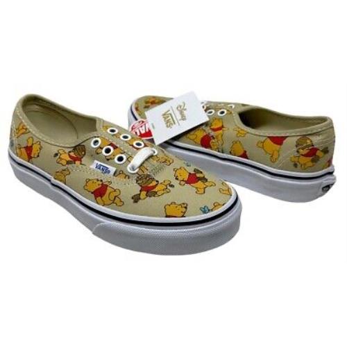 Vans Off The Wall Kids Youth X Disney Winnie The Pooh Lace Up Shoes