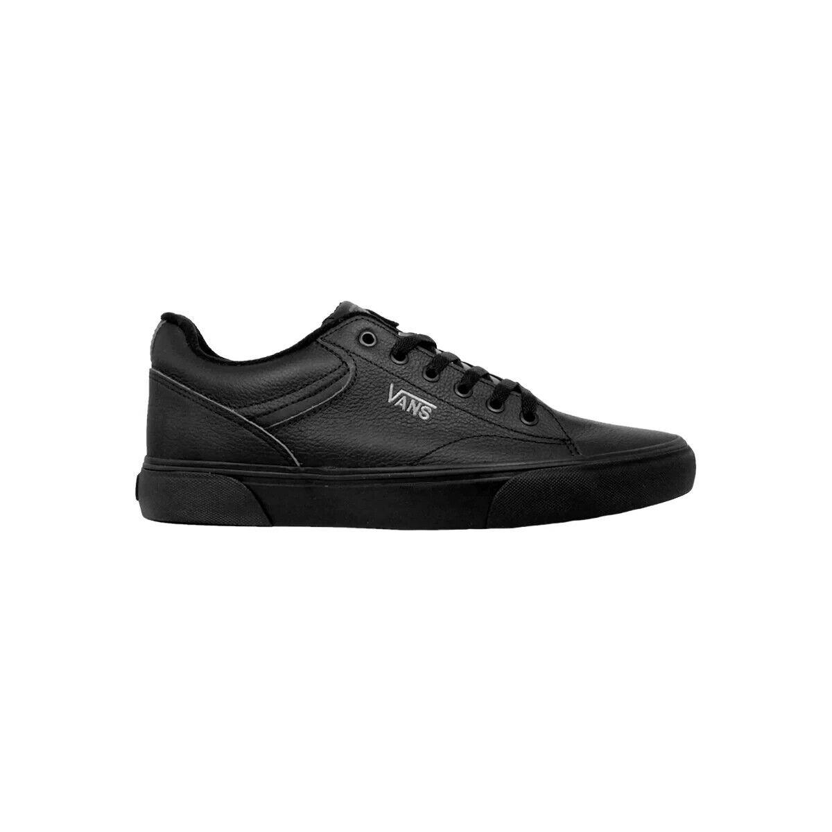 Vans Seldan Tumble VN0A4TZE11I Men`s Black Low Top Skateboarding Shoes KHO72 - Black