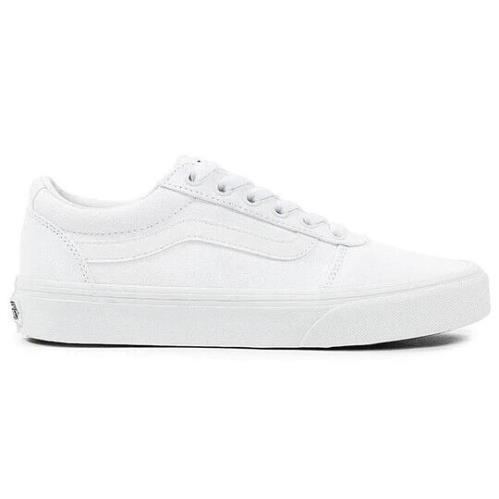 Vans Ward VN0A3IUNW42 Women`s White Canvas Low Top Casual Sneaker Shoes KHO118 - White