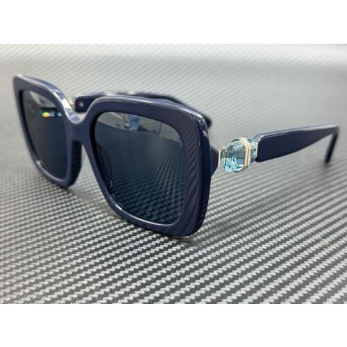 Swarovski SK6001 100455 Opal Blue Women`s 55 mm Sunglasses