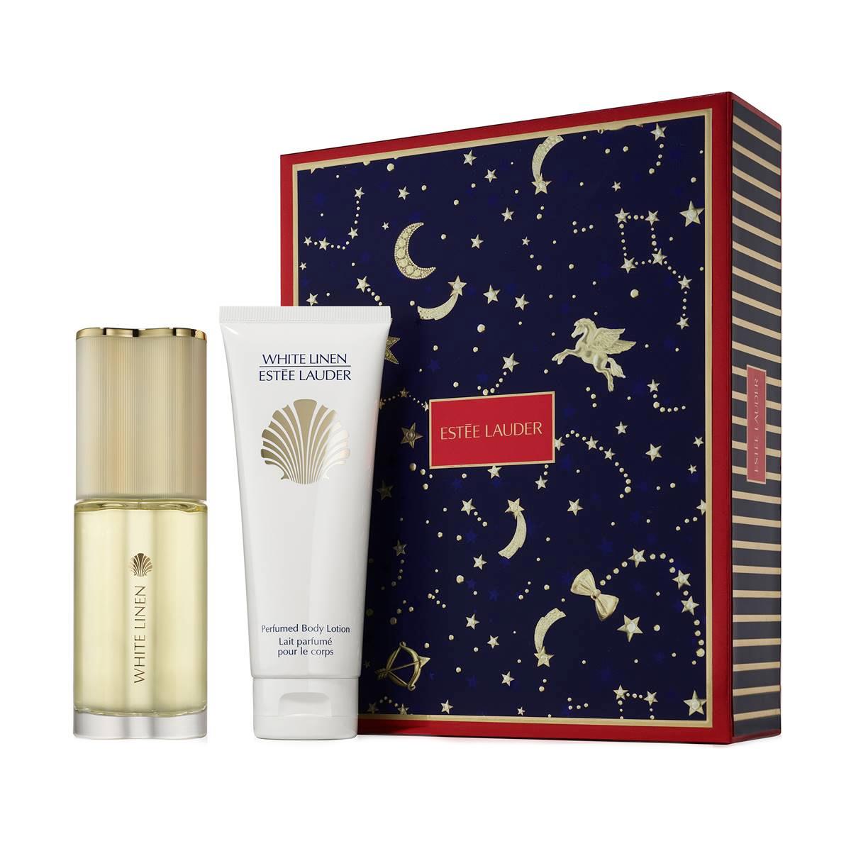 Estee Lauder White Linen Indulgent Duo Fragrance Gift Set Spray Body Lotion