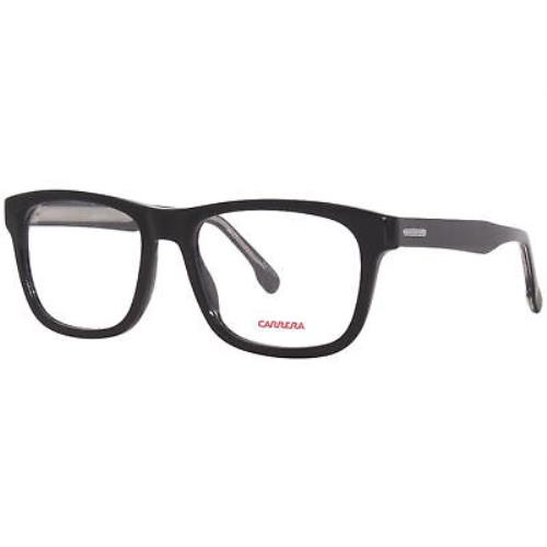 Carrera 249 807 Eyeglasses Frame Black Full Rim Rectangle Shape 55mm