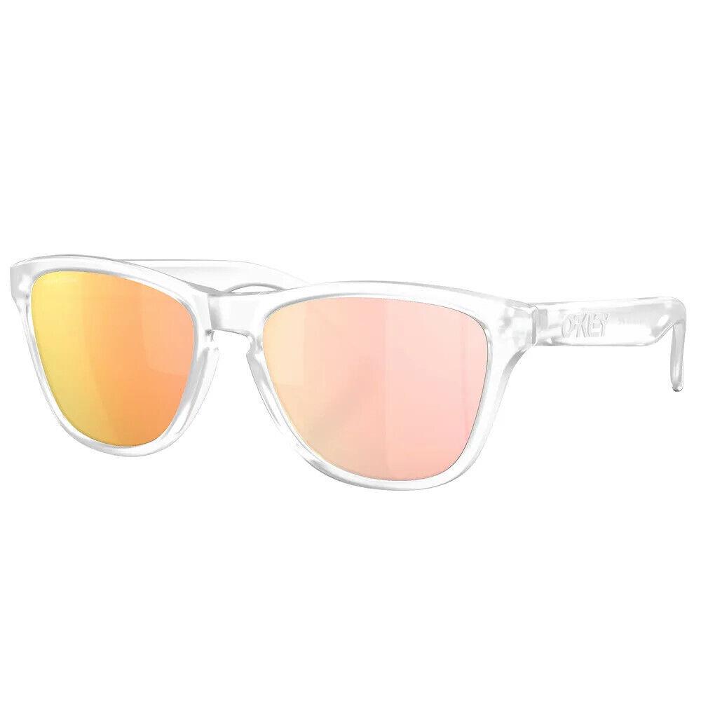 Oakley Sunglasses Frogskins XS OJ9006-35 Matte Clear Prizm Rose Gold