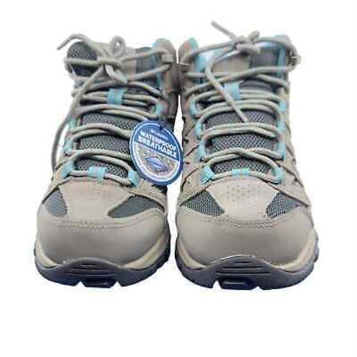 Columbia Womens Boots Crestwood Mid Top Waterproof Hiking Shoes Gray Size 5.5