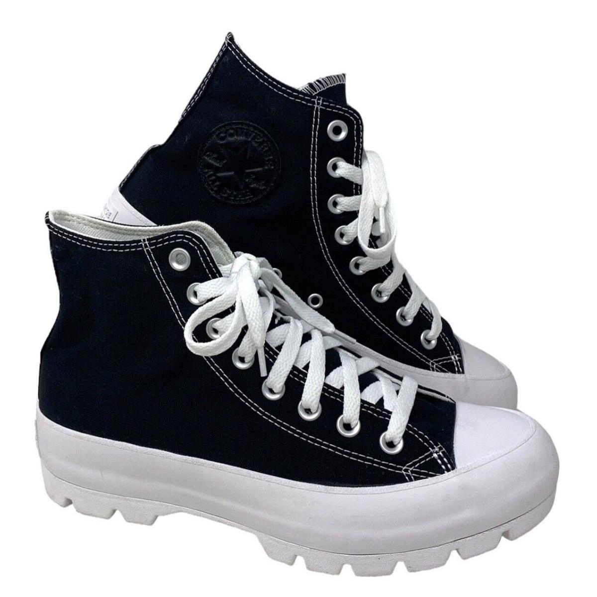 Converse Chuck Lugged Shoes SB Black Canvas Platform Women Custom 571211C-WBLBL