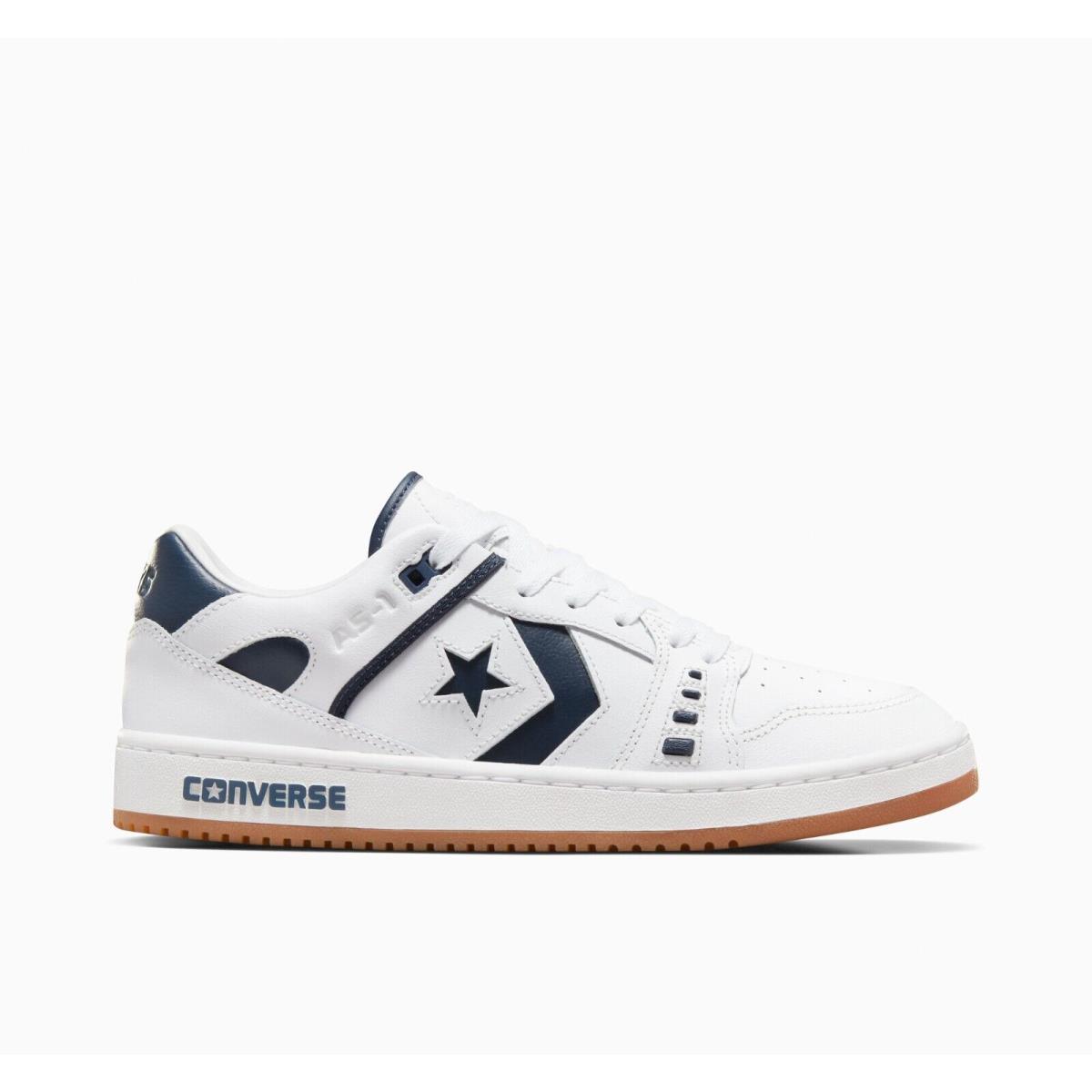 Converse Men`s Cons AS-1 Pro Leather Upper Foam Cushioning Limited Edition Shoes White/Navy/Gum