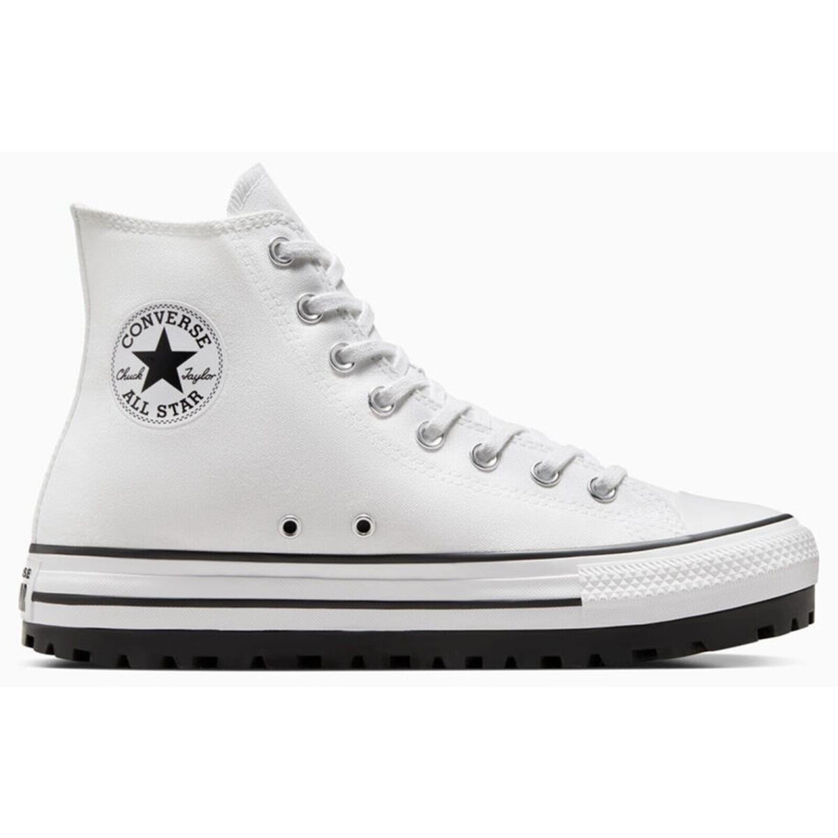 Converse Chuck Taylor All Star City Trek Traction Rubber Outsole Men`s Shoes White