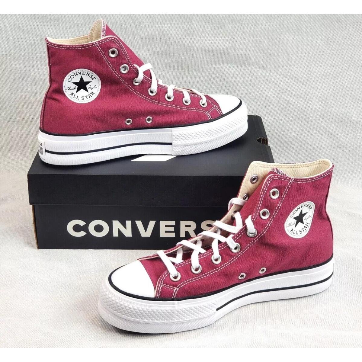 Converse Womens Chuck Taylor All Star Lift Platform Berry Size 9.5 A05471F