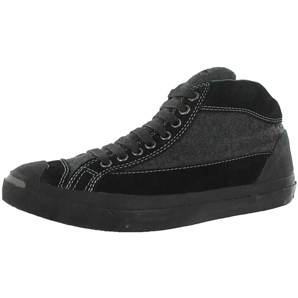 Converse Jack Purcell Otr Mid Top Charcoal Black Casual Shoes Mens US 6 Eur 38.5 - Gray Black