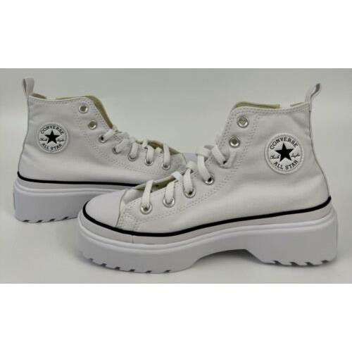 Converse Chuck Tas Lugged Lift Hi Top Shoe Sneaker Kid 5.5 Women 7 White