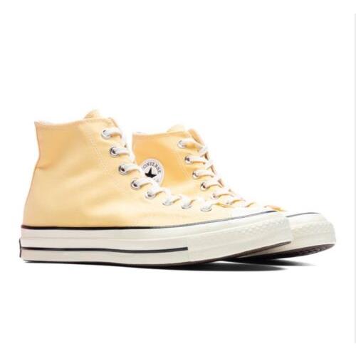 Converse Men`s Chuck 70 Hi Yellow Sunny Oasis Athletic Casual Shoes Canvas