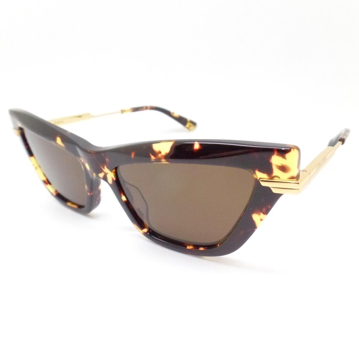 Bottega Veneta BV1241S Havana Gold Brown 002 Sunglasses