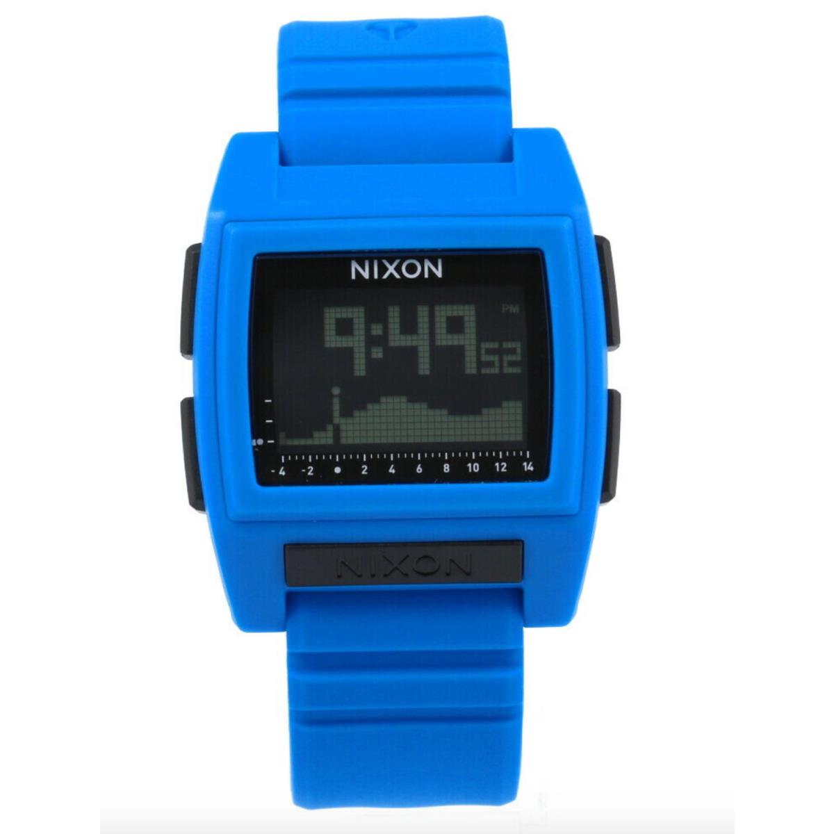 Nixon Base Tide Pro Blue Quartz Watch 42mm A1212 300