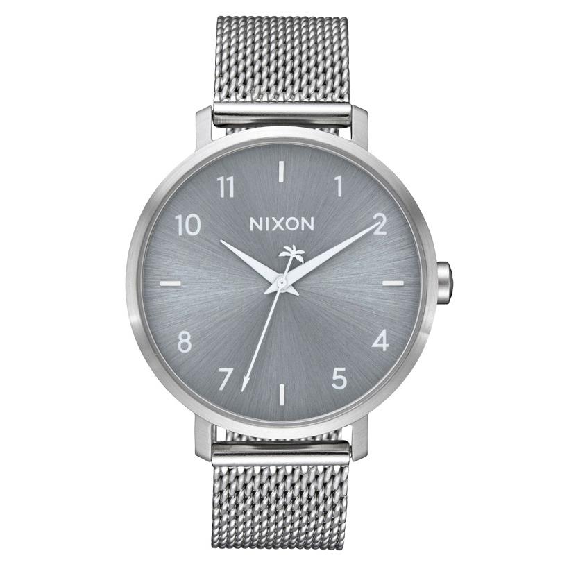 Nixon Arrow Milanese Watch Silver Mesh Strap 38mm A1238 1920