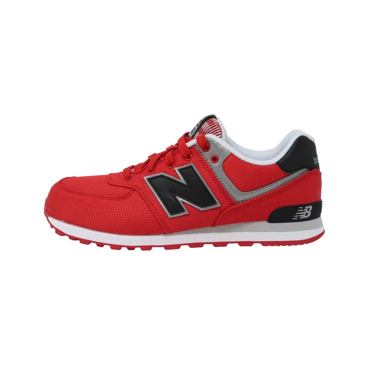 New Balance 574 Big Kids Running Shoes Sneakers KL574F5G - Red/black