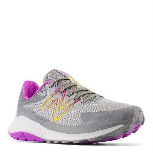 Women`s New Balance Dynasoft Nitrel V5 Trail Running Shoe WTNTRMG5 Grey Pink Mu - Grey Pink Multi