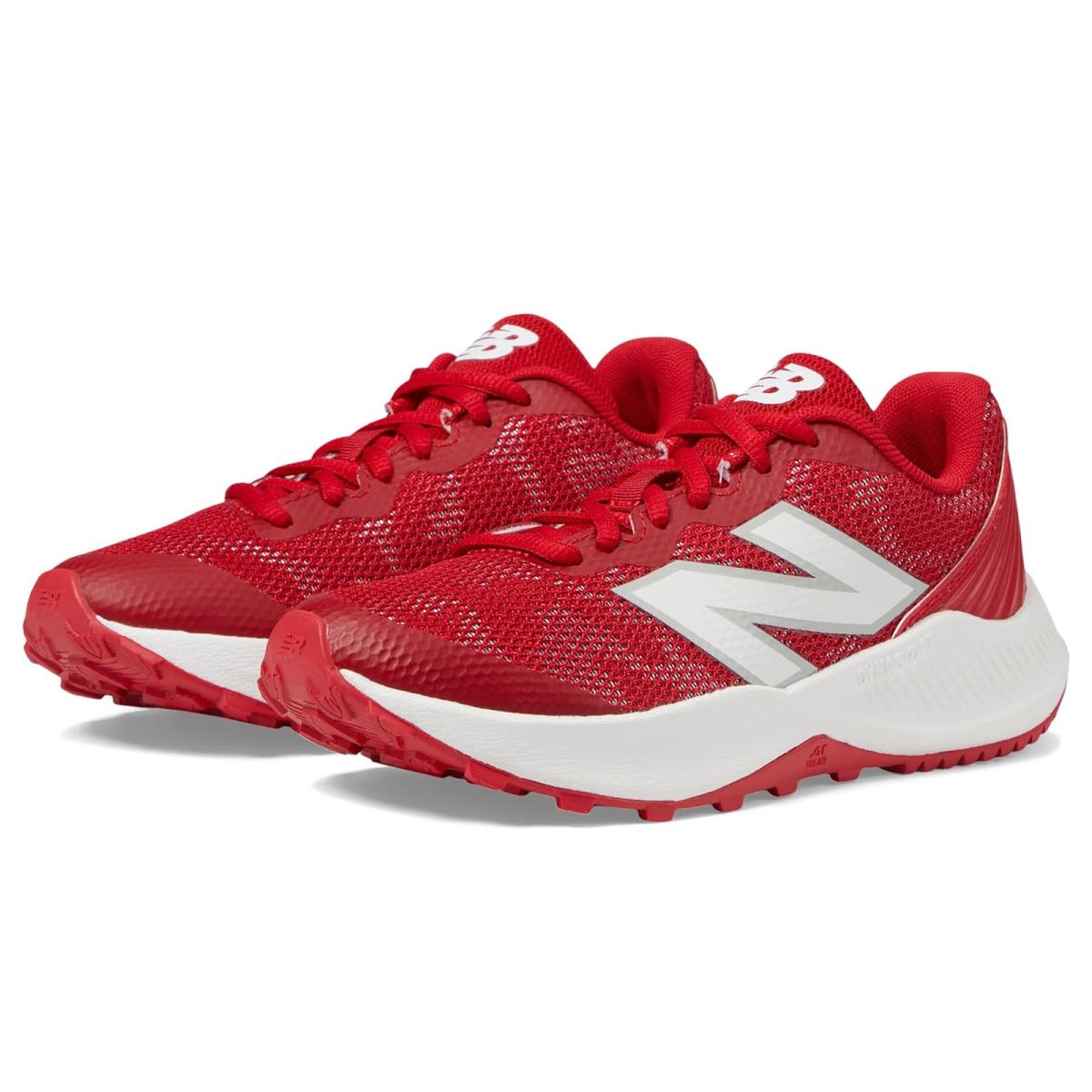Boy`s Shoes New Balance Kids Fuelcell 4040v7 Turf-trainer Little Kid/big Kid Team Red/Optic White