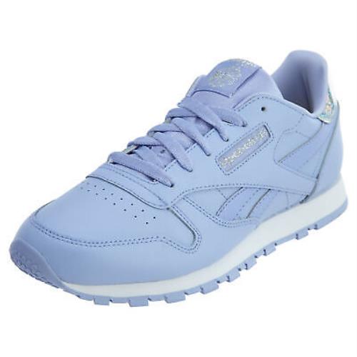 Reebok Classic Leather Pastel Junior Shoe Big Kids Style : Bs8978 - Lilac Glow/White