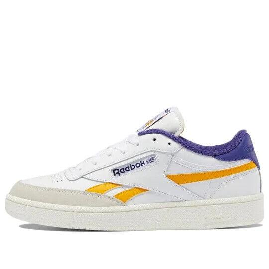 Reebok Club C Revenge GX0386 Men`s White Bold Purple Sneaker Shoes NR5307