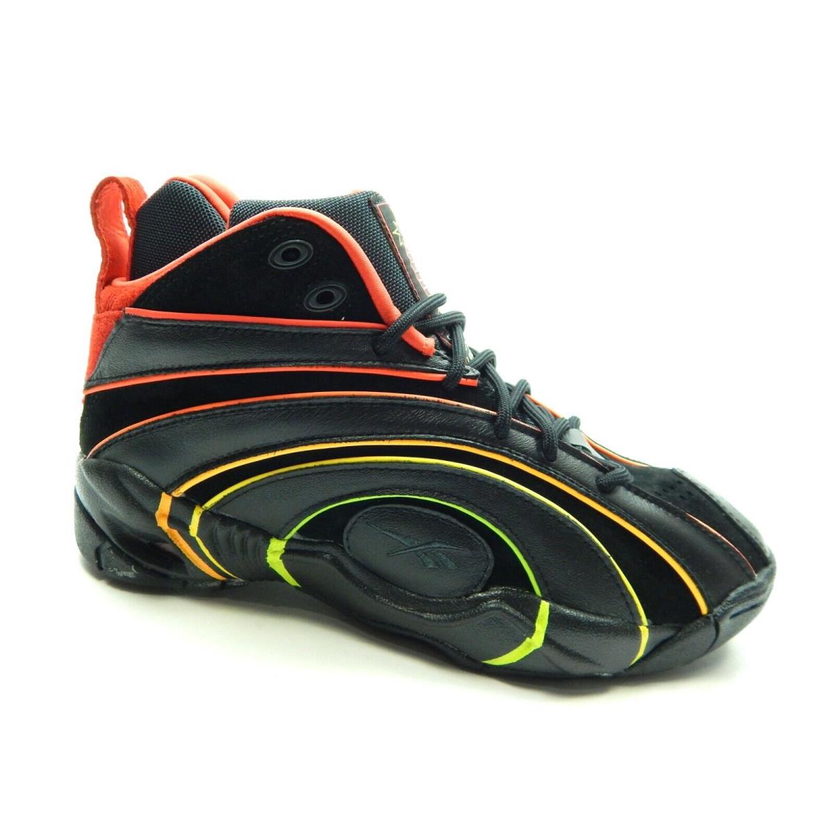 Reebok Men`s Shaqnosis Basketball H68851 Black Red Shoes Size 8.5 - Black