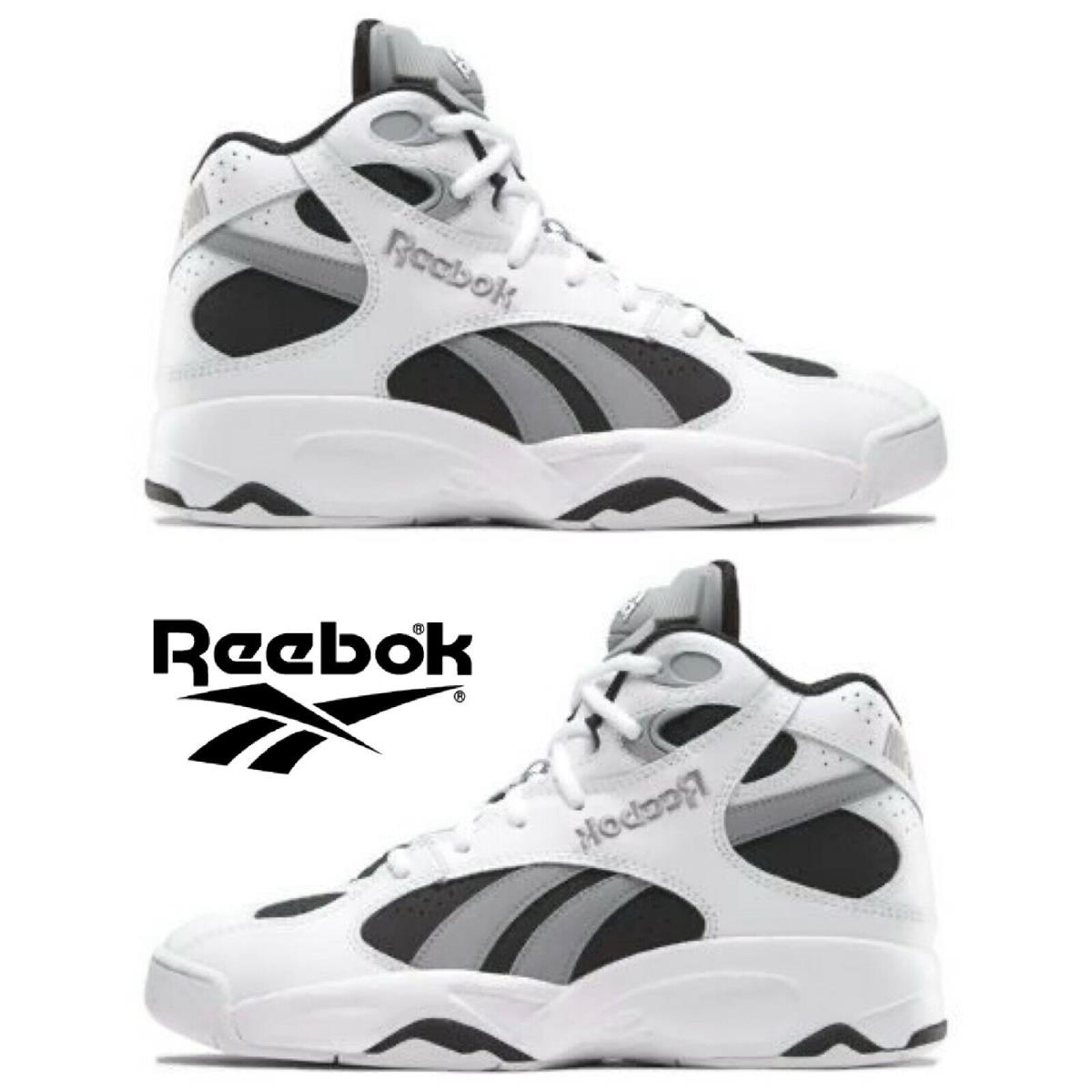 Reebok Atr Pump Vertical Basketball Shoes Men`s Sneakers Running Black White - White, Manufacturer: Ftwr White / Core Black / Pure Grey 4