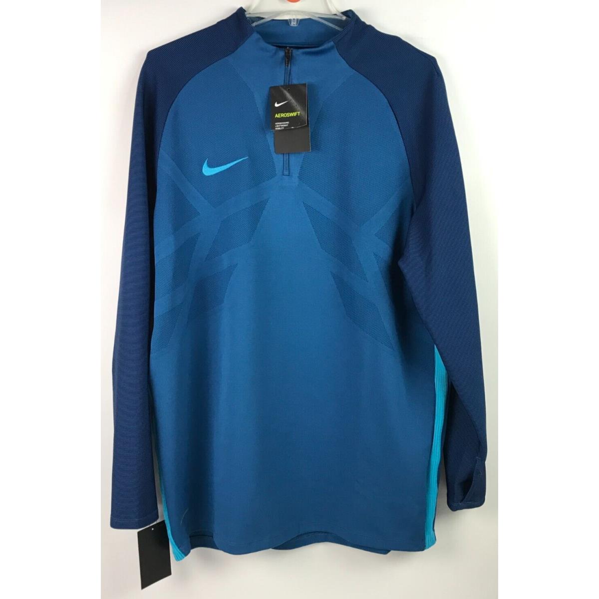 Men`s Nike Aeroswift Soccer Strike Drill Top 1/4 Zip Long Sleeve Shirt Sz XL