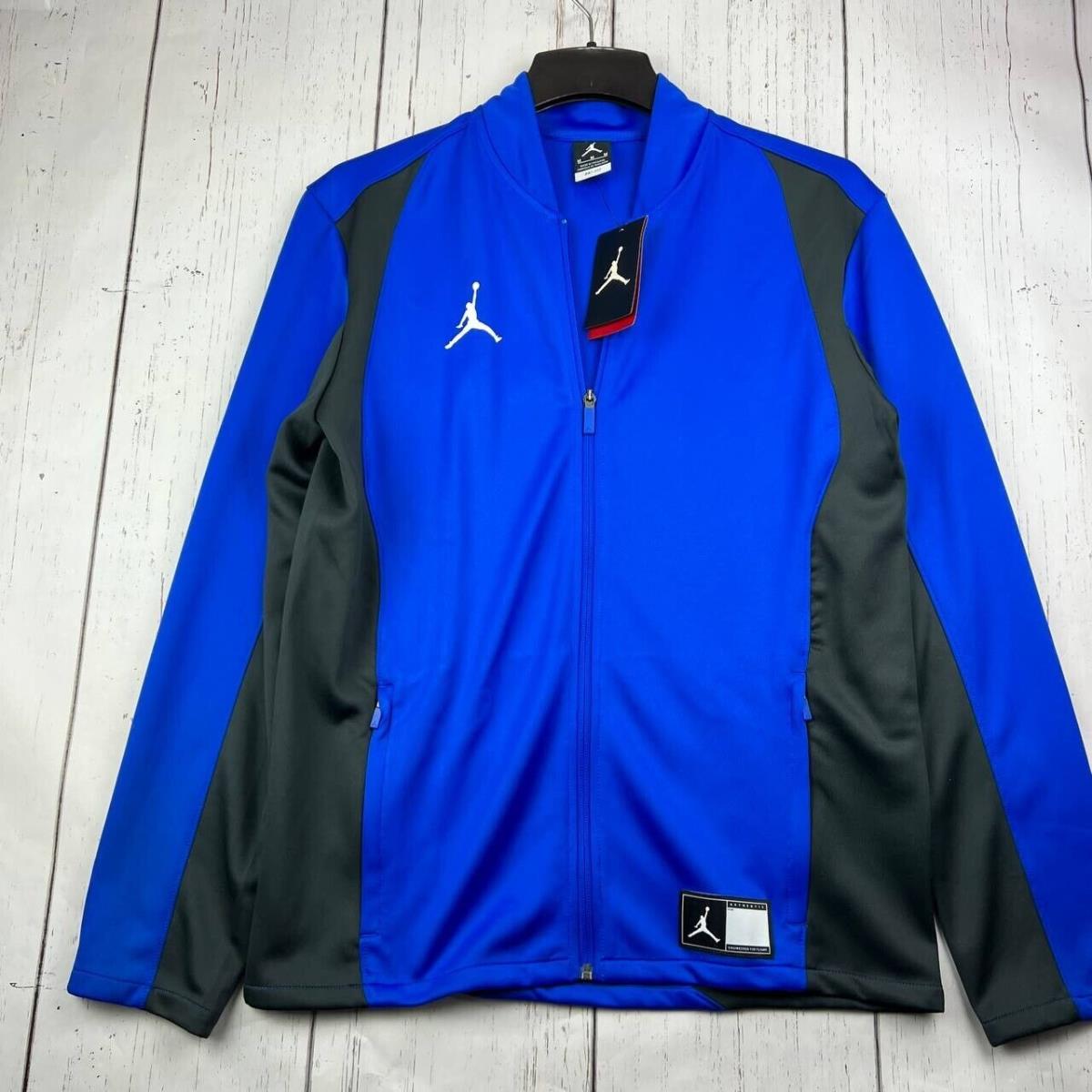 Nike Air Jordan Golf Dri-fit Medium Full Zip Sweatshirt Jacket Blue Men