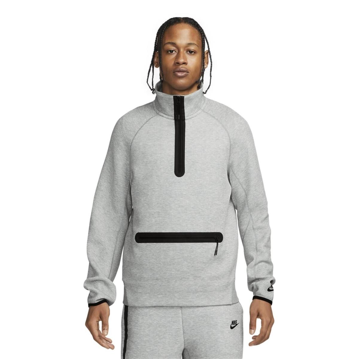 Size Medium - Nike Men`s Sportswear Tech Fleece 1/2 Zip Sweatshirt FB7998-063