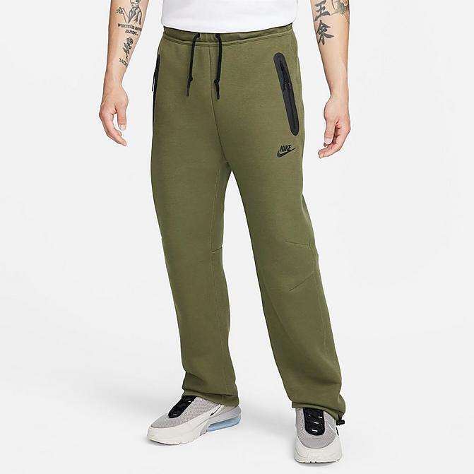 Nike Sportswear Tech Fleece Open Hem Sweatpants Olive Black Size Small