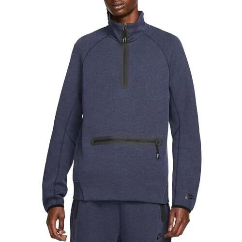 Nike Sportswear Tech Fleece FB7998-473 Mens Obsidian 1/2 Zip Sweatshirt S NCL194