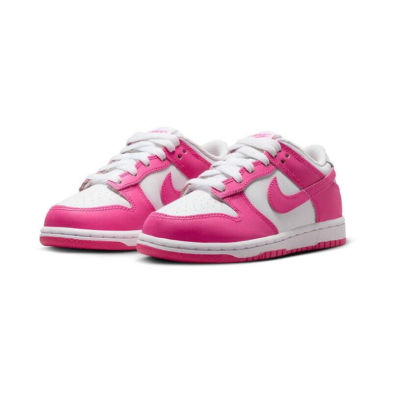 Boys Pre School Nike Dunk Low_white/laser Fuchsia FB9108-102-SIZE 12 - WHITE/LASER FUCHSIA