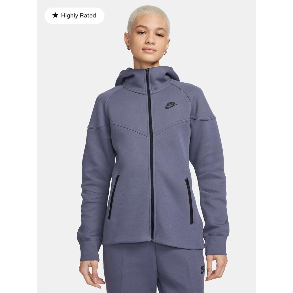 Nike Tech Windrunner Full Zip Hoodie FB8338-003 and Pants FB8330-003 Women Small