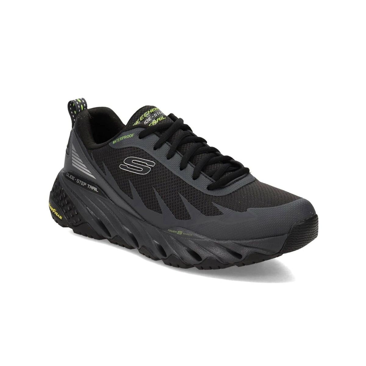 Skechers X Goodyear Men Glide-step Trail Botanic Charcoal Mesh Shoes Waterproof