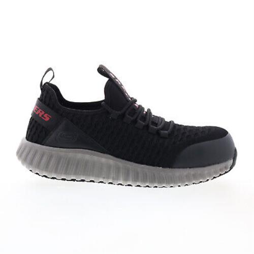 Skechers Cicades-korbyn Composite Toe 200153 Mens Black Athletic Work Shoes