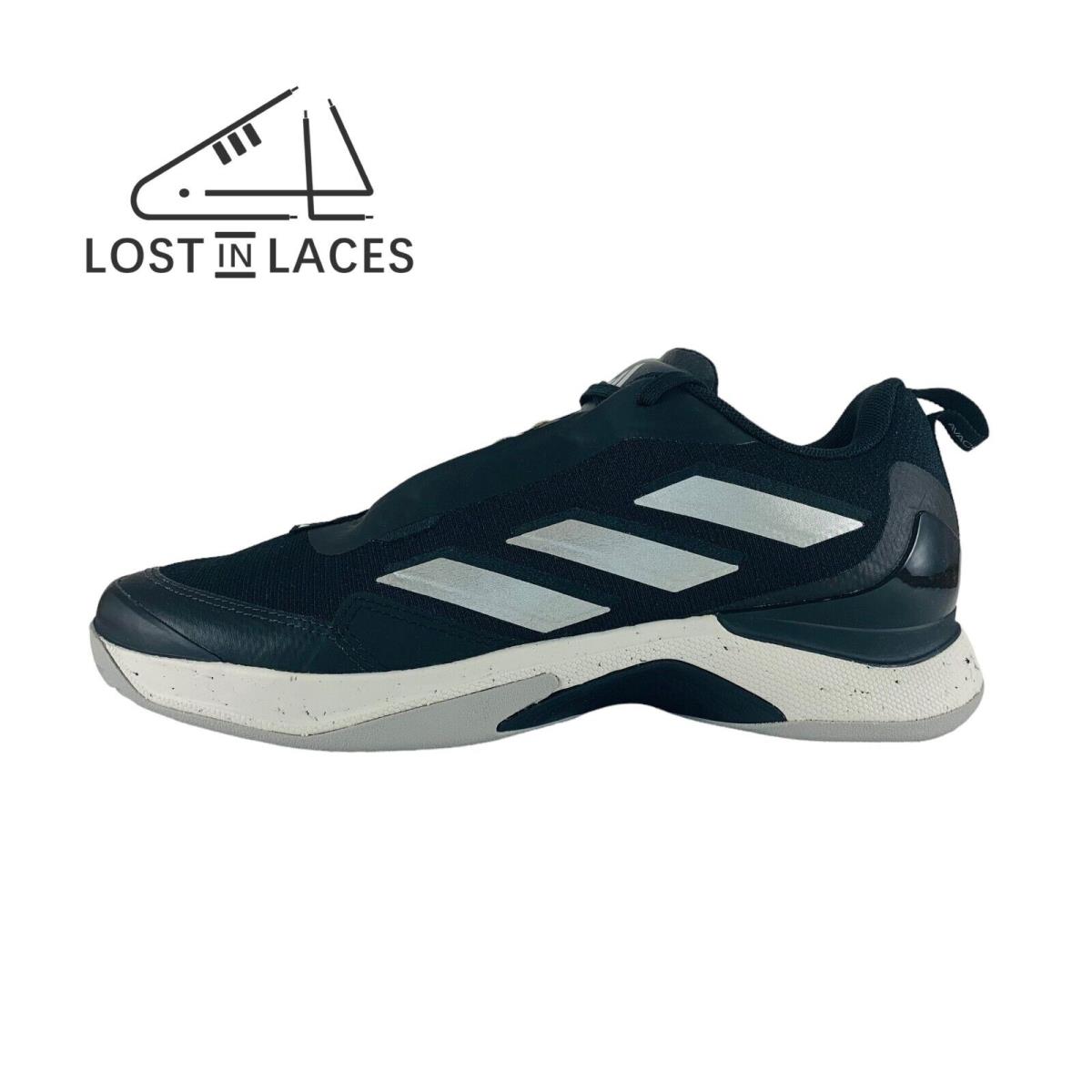Adidas Avacourt Black Silver Metallic Women`s Tennis Pickleball Shoes ID1541