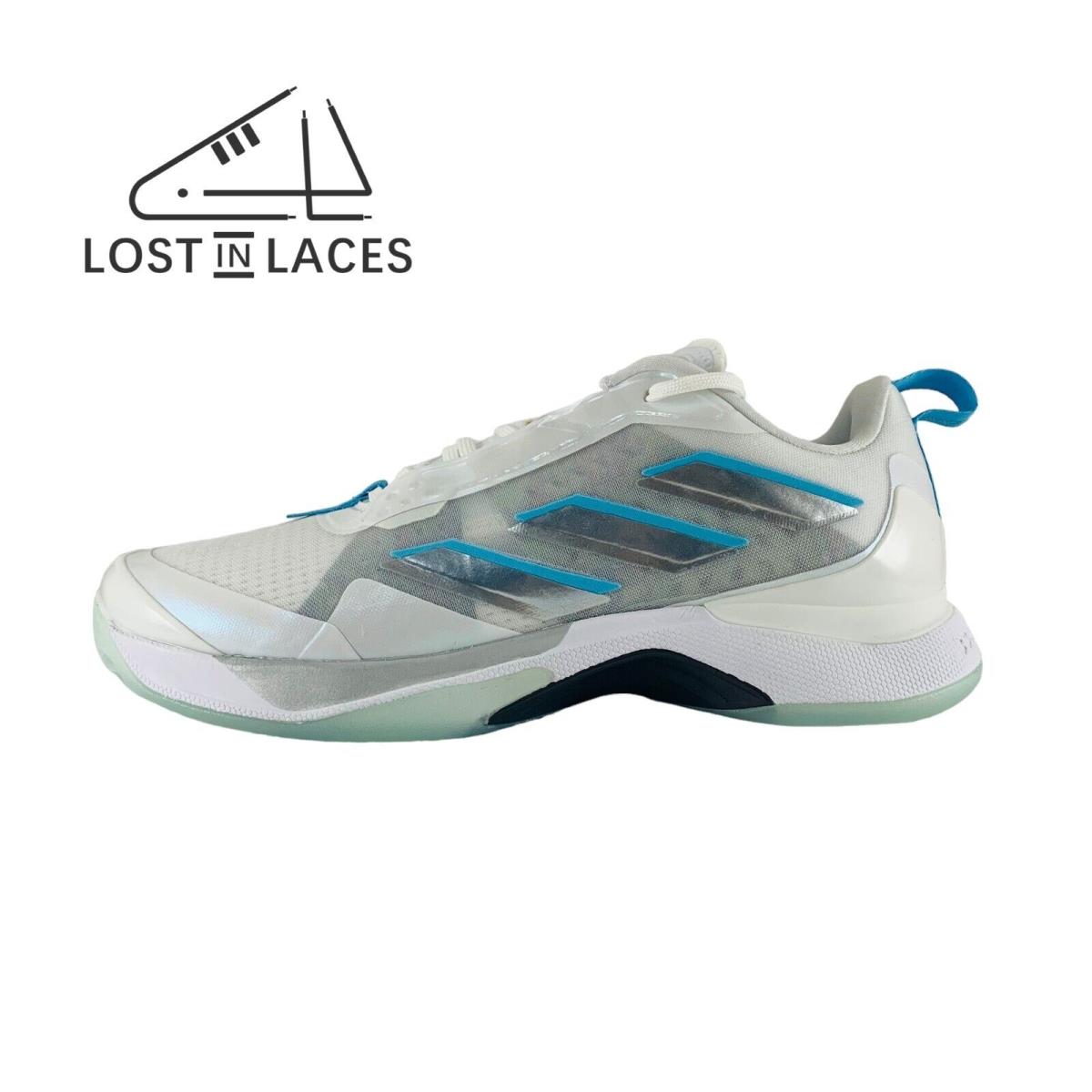 Adidas Avacourt White Silver Cyan Women`s Tennis Pickleball Shoes GW6265 - White