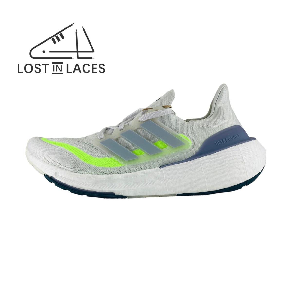Adidas Ultraboost Light White Blue Women`s Running Shoes IE1775 - White