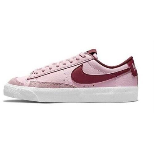 Big Kid`s Nike Blazer Low `77 Pink Foam/dark Beetroot-white DA4074 600 - Pink Foam/Dark Beetroot-White