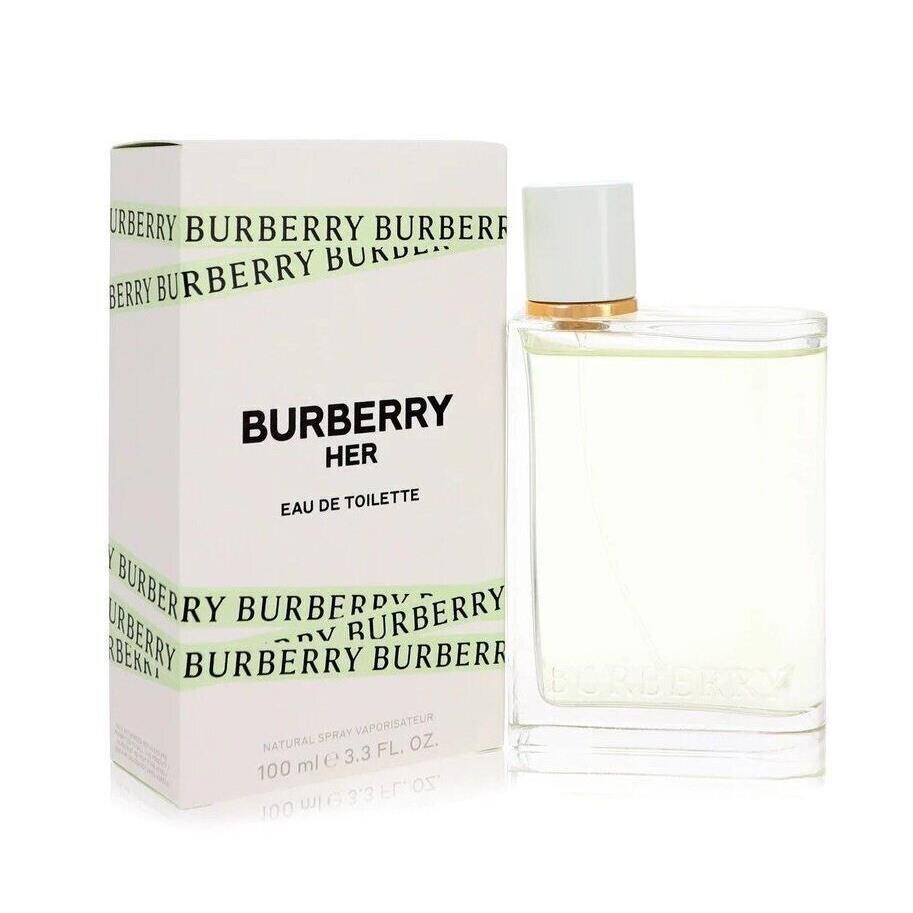 Burberry Her 3.3 oz Eau DE Toilette Spray Women`s Perfume 100 ML