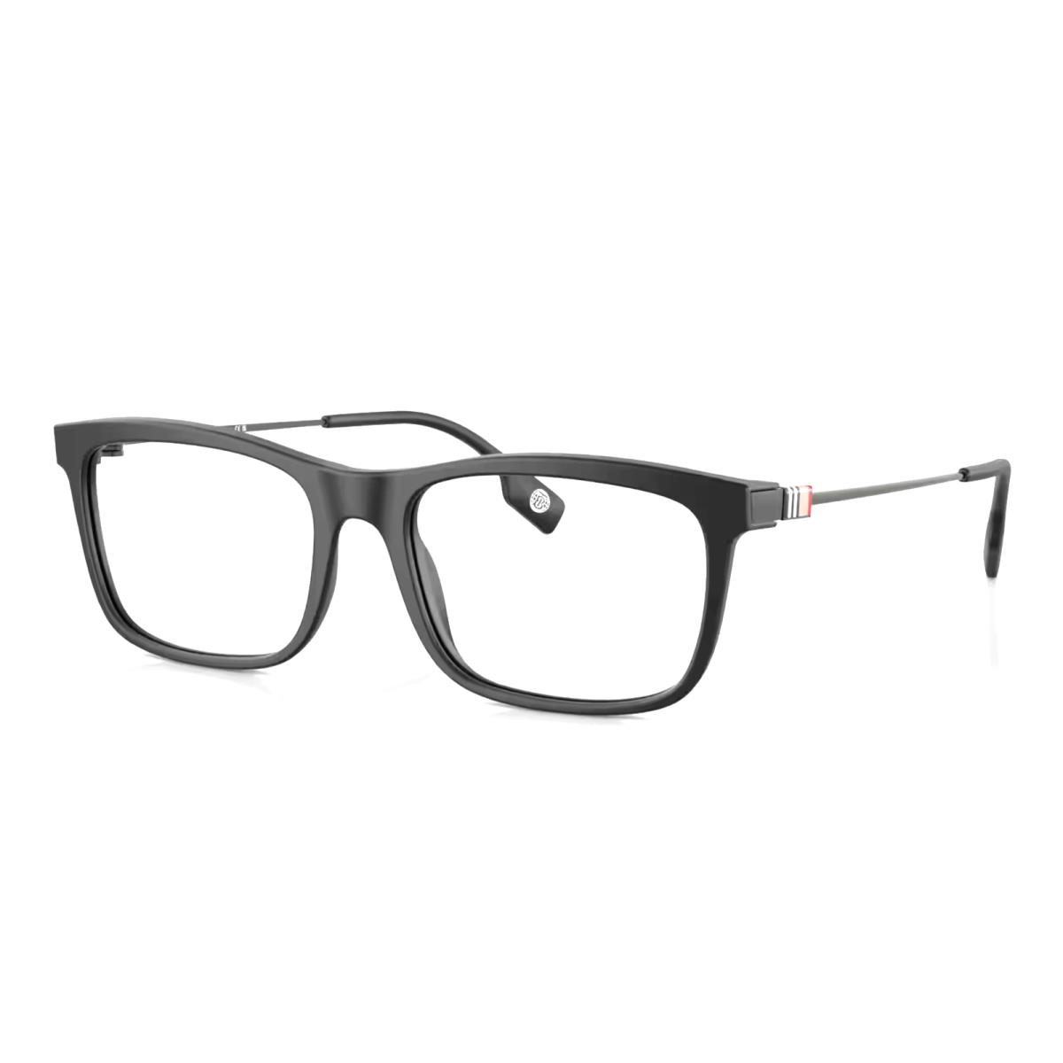 Burberry Eyeglasses B 2384 3464 53-18 145 Matte Black Rectangular Frames