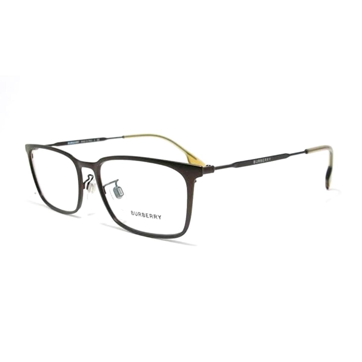 Burberry Eyeglasses B 1336-D 1012 54-16 145 Matte Brown Rectangular Frames