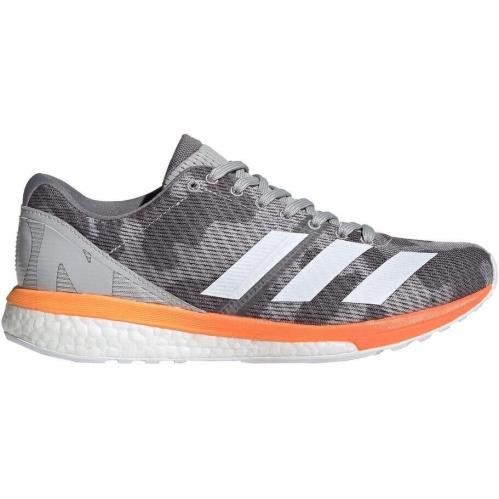 Adidas Adizero Boston 8 Men`s Shoes Running/athletic Grey/orange Size 9