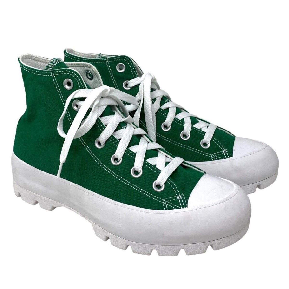Converse Ctas Lugged Canvas Green White Shoes Casual Women Custom 571211C-WTGRWT
