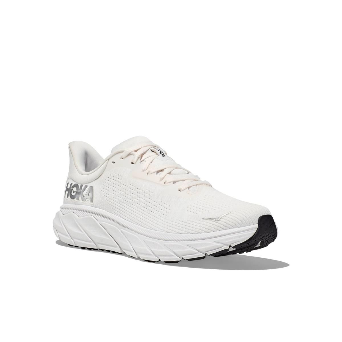 Man`s Sneakers Athletic Shoes Hoka Arahi 7 Blanc De Blanc/Steel Wool