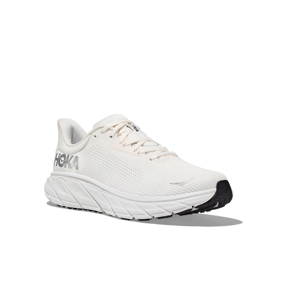 Man`s Sneakers Athletic Shoes Hoka Arahi 7 Blanc De Blanc/Steel Wool